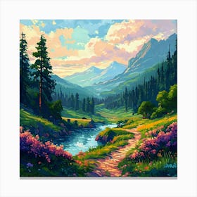 Landscape Painting 21 Canvas Print