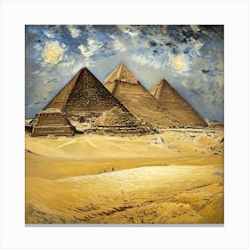 Pyramids Of Giza 3 Canvas Print