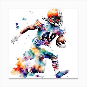 Cleveland Browns Football Player Canvas Print