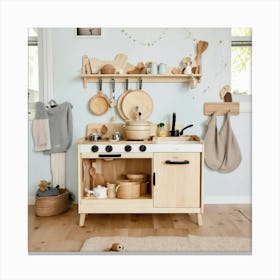 Wooden Play Kitchen 2024 05 17t210128 Canvas Print