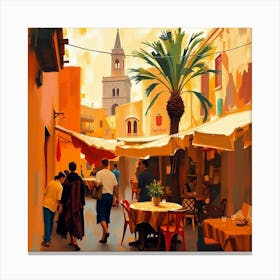 Street Scene - Stock Videos & Royalty-Free Footage Canvas Print