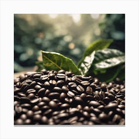 Coffee Beans 48 Canvas Print