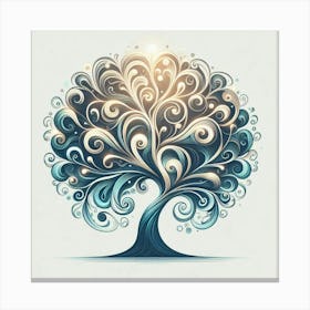 Stylized tree 4 Canvas Print