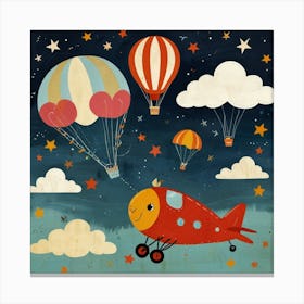 Default Happy Landing Nursery Art 2 Canvas Print