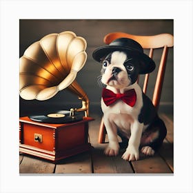 Boston Terrier~Reimagined 7 Canvas Print