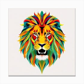 Colorful Lion Canvas Print