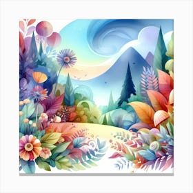 Colorful Landscape 2 Canvas Print