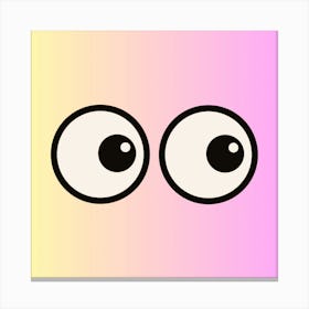 I See You Eyes Ombre Canvas Print