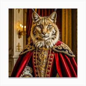 Lord Lynx of the Regal Highlands: The Royal Animal Series Canvas Print