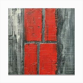 Red Squares 5 Canvas Print