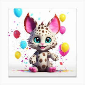 Cute Cheetah Canvas Print