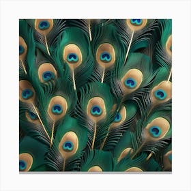 Peacock Feathers 1 Canvas Print