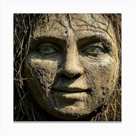 Firefly Weathered Face With Bold Textured Details 37693 Canvas Print