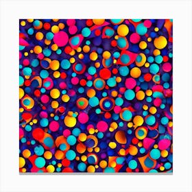 Abstract Bubbles Canvas Print