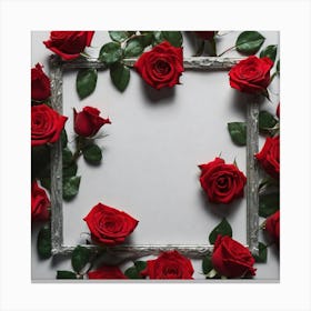 Frame Of Roses 12 Canvas Print