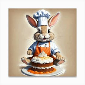 Chef Bunny 6 Canvas Print