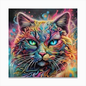 Magical Cat 12 Canvas Print