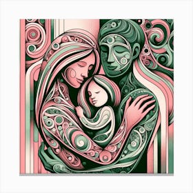 Young Family Canvas Print