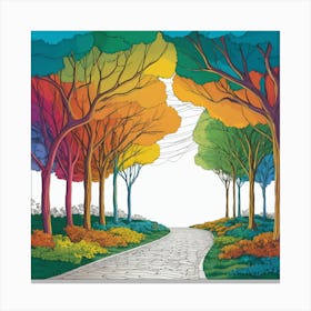 Rainbow Path Canvas Print