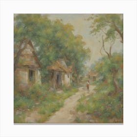 Village In The Countryside Canvas Print