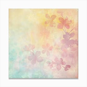 Abstract Background With Flowers 2 Canvas Print