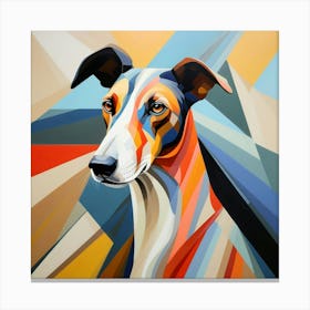 Abstract modernist Greyhound 1 Canvas Print