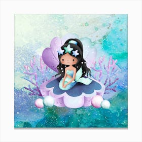 Little Mermaid Jasmine Canvas Print