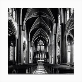 Photograph - Interior Of A Church Canvas Print