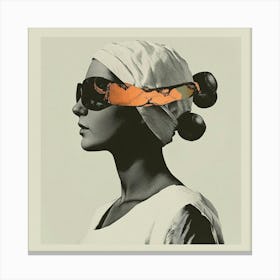 Woman With Sunglasses Canvas Print