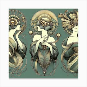 Nouveau Ladies Canvas Print