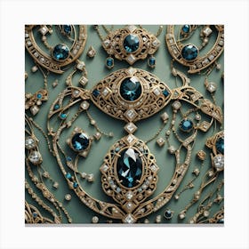 Victorian Jewelry Canvas Print