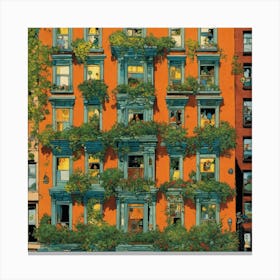 Nyc Apartment Building 1 Canvas Print