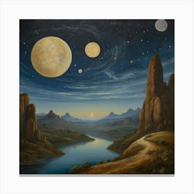 Moonscape Canvas Print