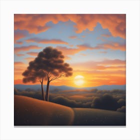 Sunset Horizon Canvas Print