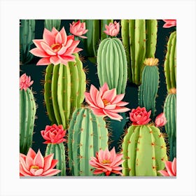 Cactus Flower Canvas Print