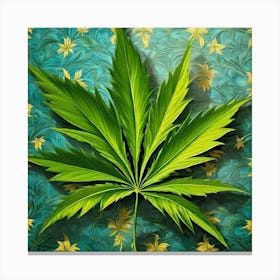 Marijuana Leaf 3 Canvas Print