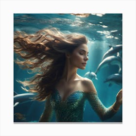 Little Mermaid Canvas Print