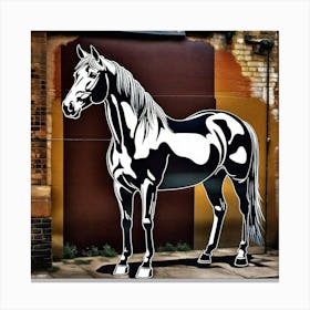 Horse By Jackson Pollock Canvas Print