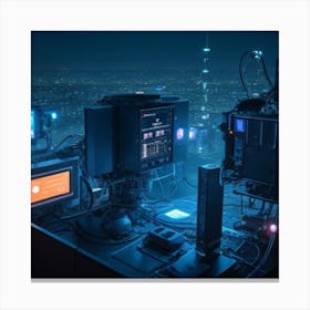 City At Night Canvas Print