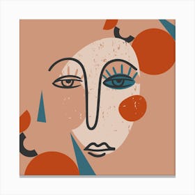 Geometric Visage Canvas Print