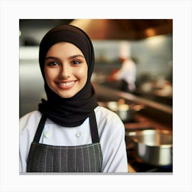 Muslim Chef Canvas Print