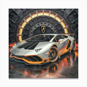 Lamborghini Of The Year 2500 Illustration 3d R Canvas Print