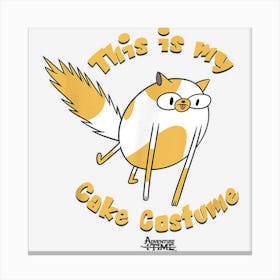 Adventure Time Halloween This Is My Cake Costume Canvas Print