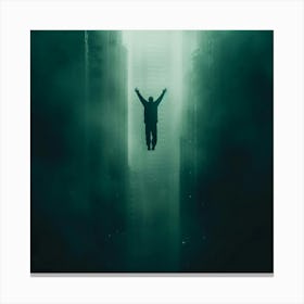 Man Jumping In The Air Canvas Print