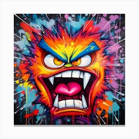 Splatter Monster Canvas Print