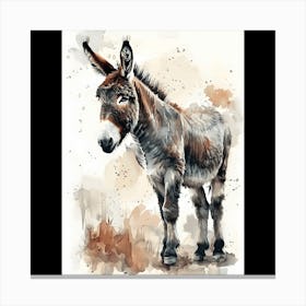 Donkey Painting Canvas Print