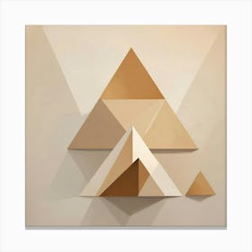 Geometric Triangles 1 Canvas Print