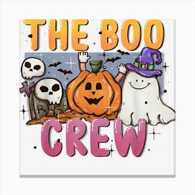 The Boo Crew Funny Ghost Family Matching Halloween Costume Canvas Print