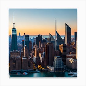 New York City Skyline 2 Canvas Print