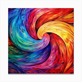 Abstract Colorful Swirl Background Canvas Print